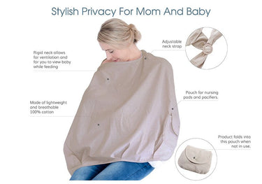 Babysense Nursing Cover - Stone